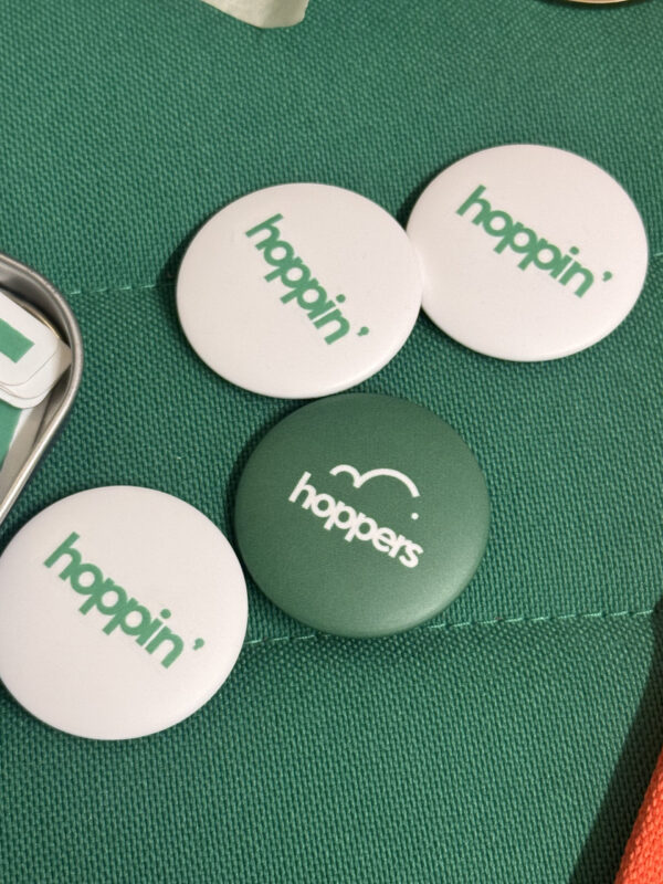 Hoppin Pin Badge